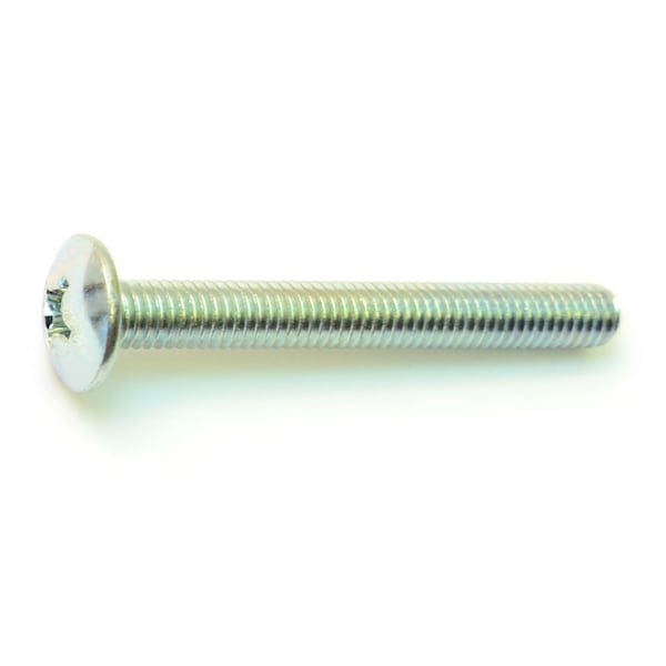Midwest Fastener M6-1.00 x 50 mm Phillips Truss Machine Screw, Zinc Plated Steel, 6 PK 31328 - main